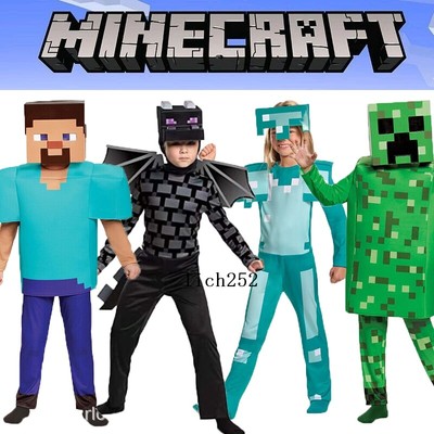   Kinder Boys Girls Halloween Party Cosplay Minecraft Spiel Fancy Kleidung ·44.