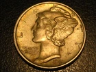 1941-P 90% Silver Mercury Head Dime Uncirculated