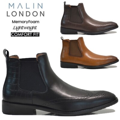 HERREN MEMORY FOAM BROGUE LÄSSIG SMART CHELSEA HÄNDLER STIEFELETTEN ARBEIT SCHUHE STIEFEL GRÖSSE