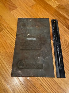 VINTAGE RARE ADVERTISEMENT PRINTING PLATE - CONTINENTAL RED SEAL DIESEL MOTORS