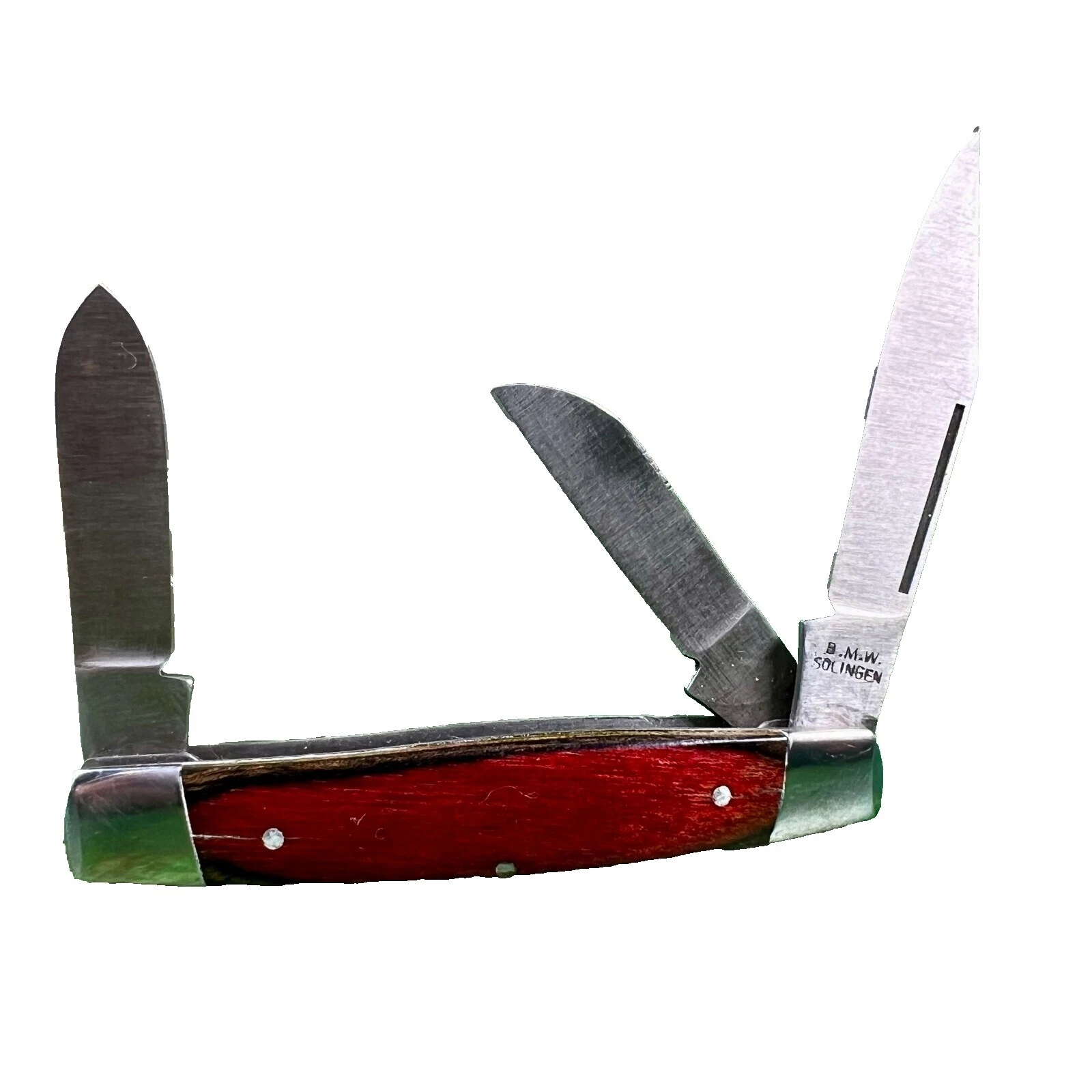 Navaja mango de madera Hoja de acero inoxidable Vintage de colección cuchillos plegables producidos en fábricas