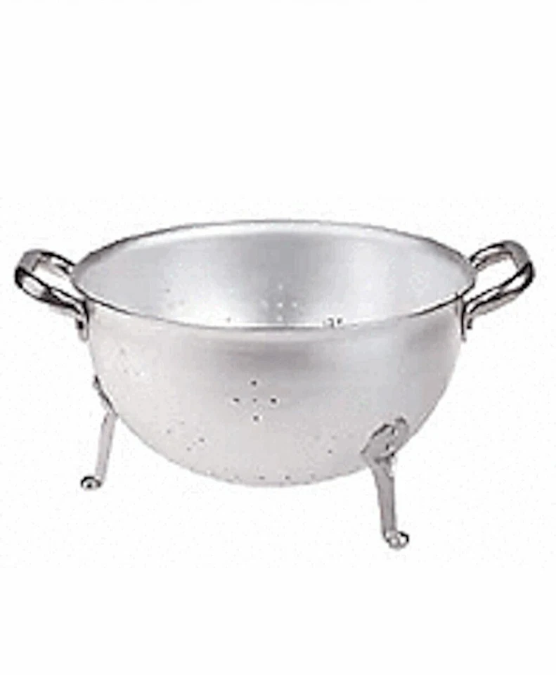 Colapasta In Alluminio Puro Pentole Agnelli Øcm 36x24H TRE PIEDI Professionale - Immagine 2 di 2