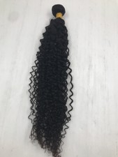 WOMENS 28" CURLY DARK BROWN HAIR EXTENSION WEFT