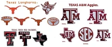 TEXAS-Longhorns-A&M-TECH Football Patches Logos(Select options)✈Thai by USPS