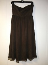 J. Crew Women's Brown Strapless Dress Size 4
