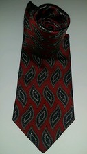 Christian Dior Monsieur Silk Tie Necktie Made In USA Plaisley Pattern Used Condi