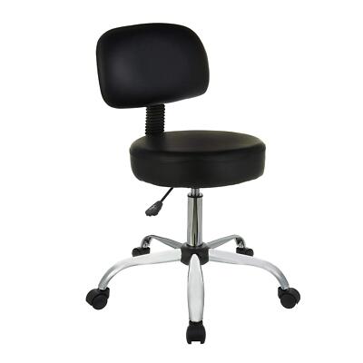 Amazon Basics Multi-Purpose Drafting Spa Bar Stool with Back Cushion and Wheels,