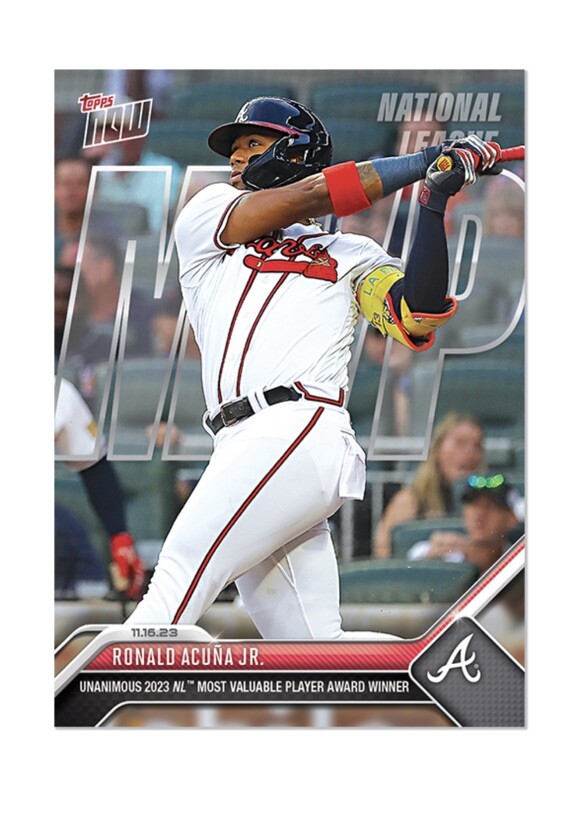 Ronald Acuña Jr. - 2023 MLB TOPPS NOW® Card OS17 NL MVP Atlanta
