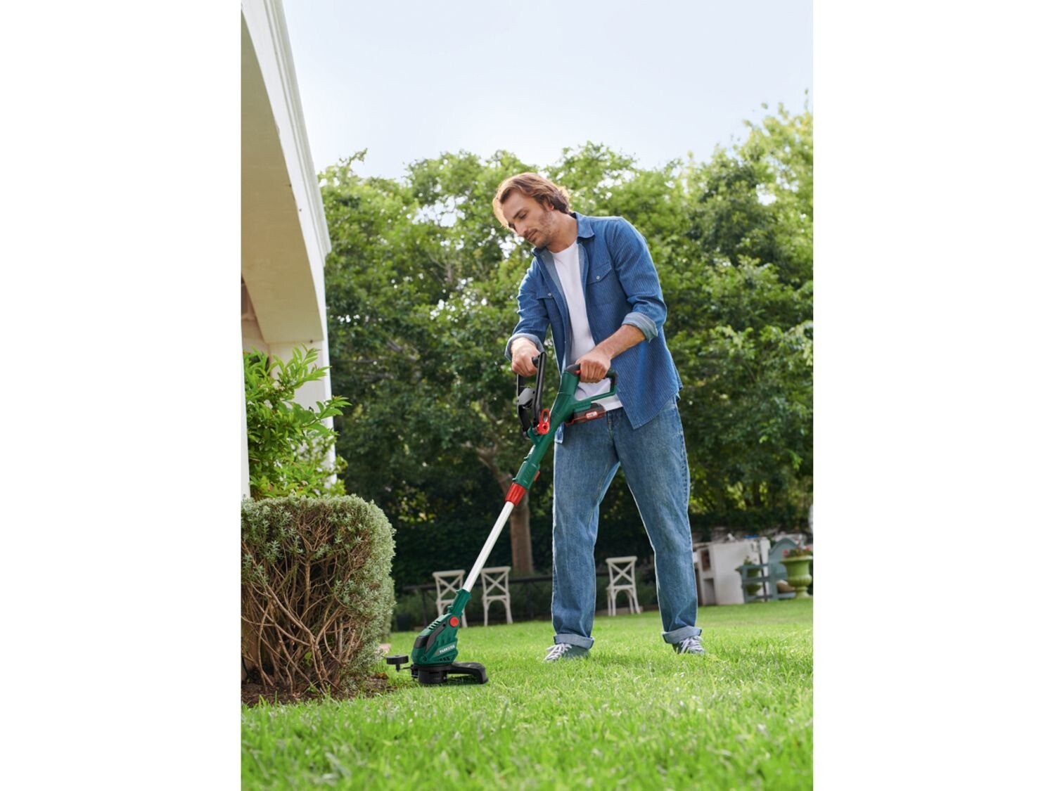 Coupe-bordures Sans Fil Parkside PRTA 20-Li C3 - 20V - Vert Et Noir - Jardinage Facile