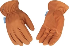 Kinco Hydroflector Unlined Buffalo Leather Work Gloves (381P-L)