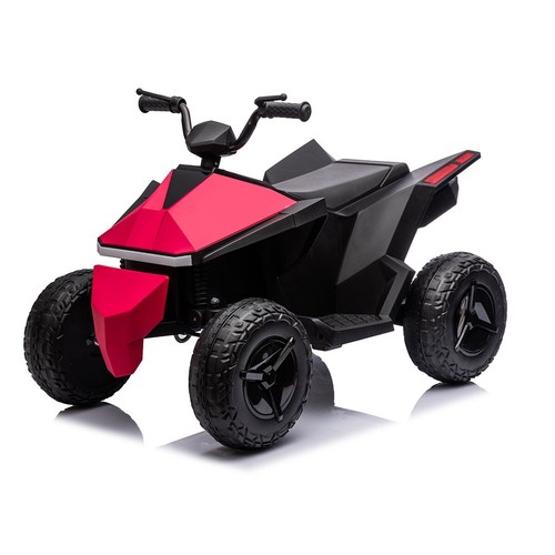 12V Kids Ride on Quad Electric Bike with 2x Motors - ROSE RED | POSHO - Picture 5 of 13