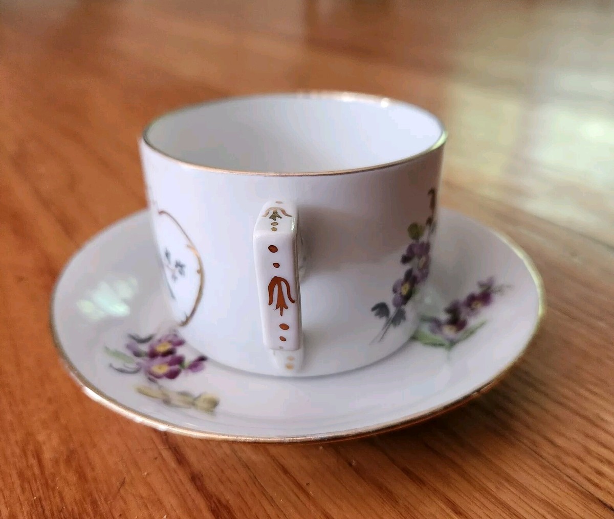Vintage Richard Ginori 1735 Voliere Tea Cup & Saucer Set Love