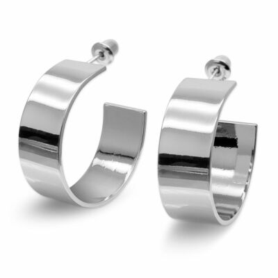 JewelryWe, orecchini a cerchio in acciaio inox, 3 paia