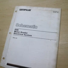 CAT 24H MOTOR GRADER Electrical System WIRING Schematic Service Manual repair
