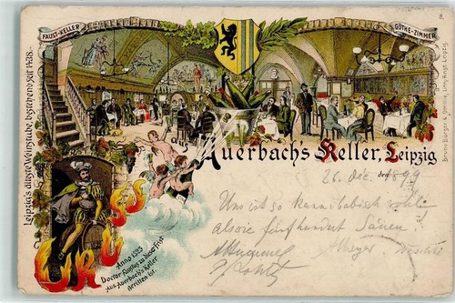 13902852 - 7000 Leipzig Auerbachs Keller Dr. Faustus Goethe-Zimmer Sektkuehler