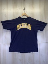 Russell Vintage Michigan Mens Graphic T Shirt XL USA Made-9117
