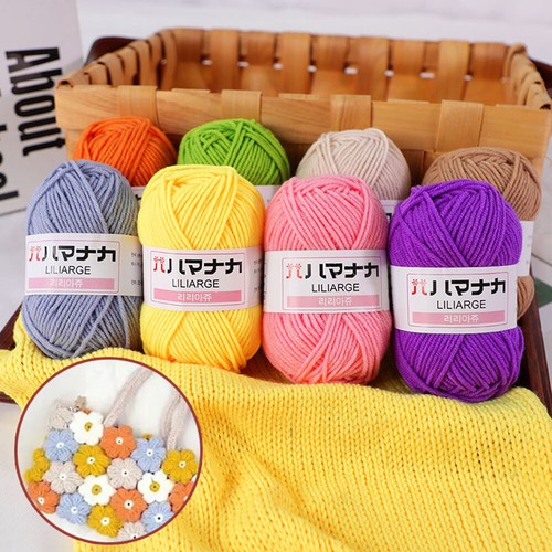 Knitting Yarn Soft Cotton Anti-Pilling Cotton DIY Knit Craft Weaving Sweater New - Picture 4 of 22