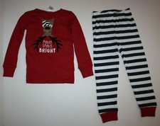 New Gymboree Gymmies Girls 4 year Pajamas 2 Piece PJs Reindeer Holiday Top Pants