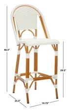 Safavieh CALIFORNIA BAR STOOL, Reduced Price 2172731746 PAT7534C