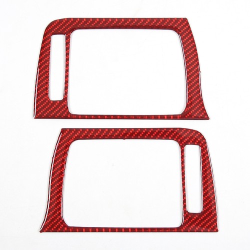 Red Carbon Fiber Center Console Side Vent Frame For Honda Pilot 2015-2019 - Picture 13 of 15