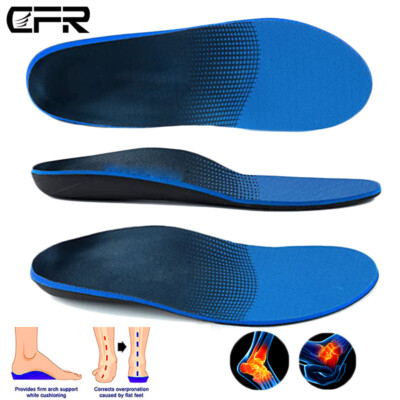 Orthotic Shoe Insoles High Arch Support Plantar Flat Feet Fasciitis