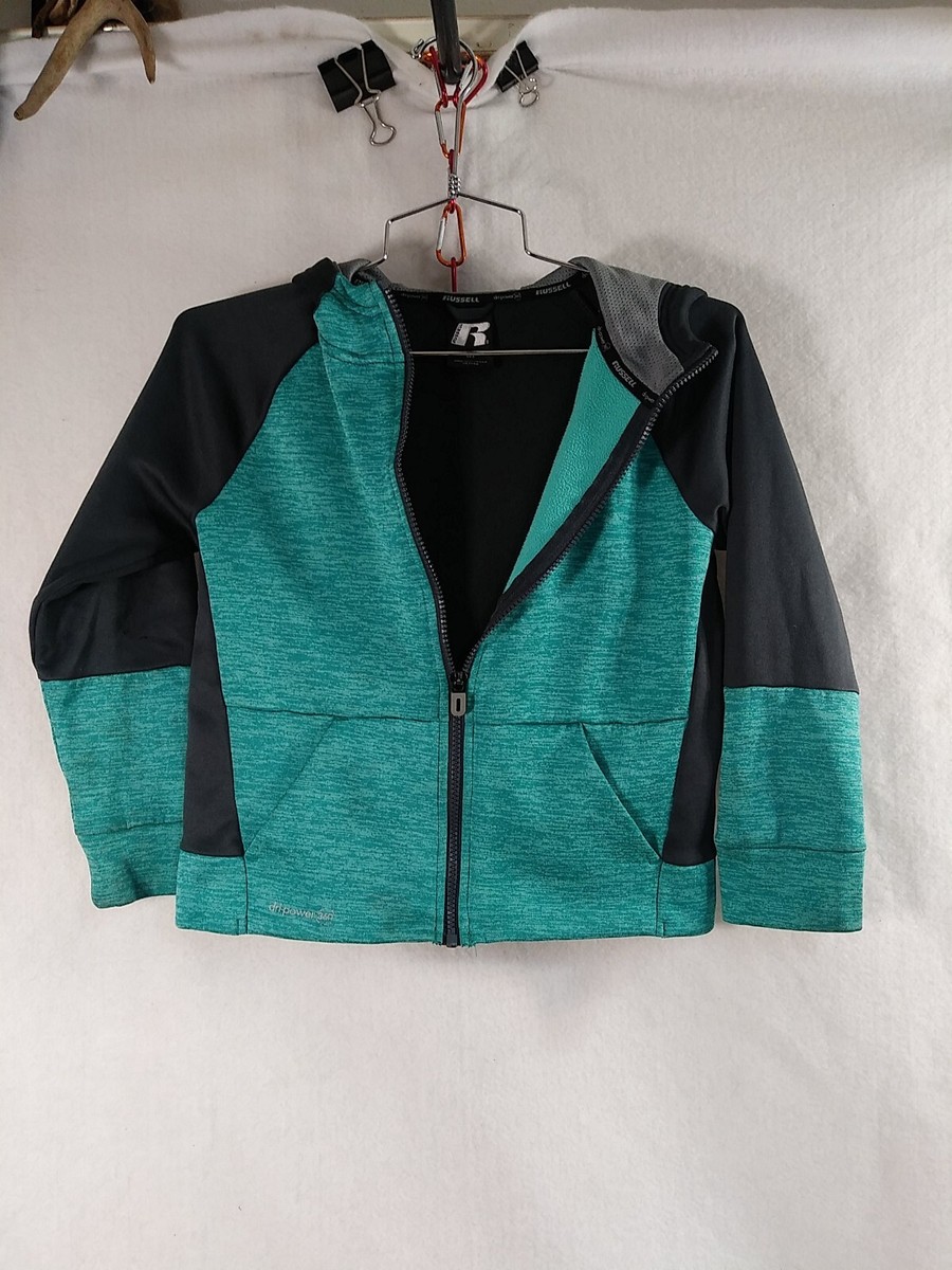 Russell Dri Power 360 Jacket Full Zip Hoodie Unisex Size 8 Medium