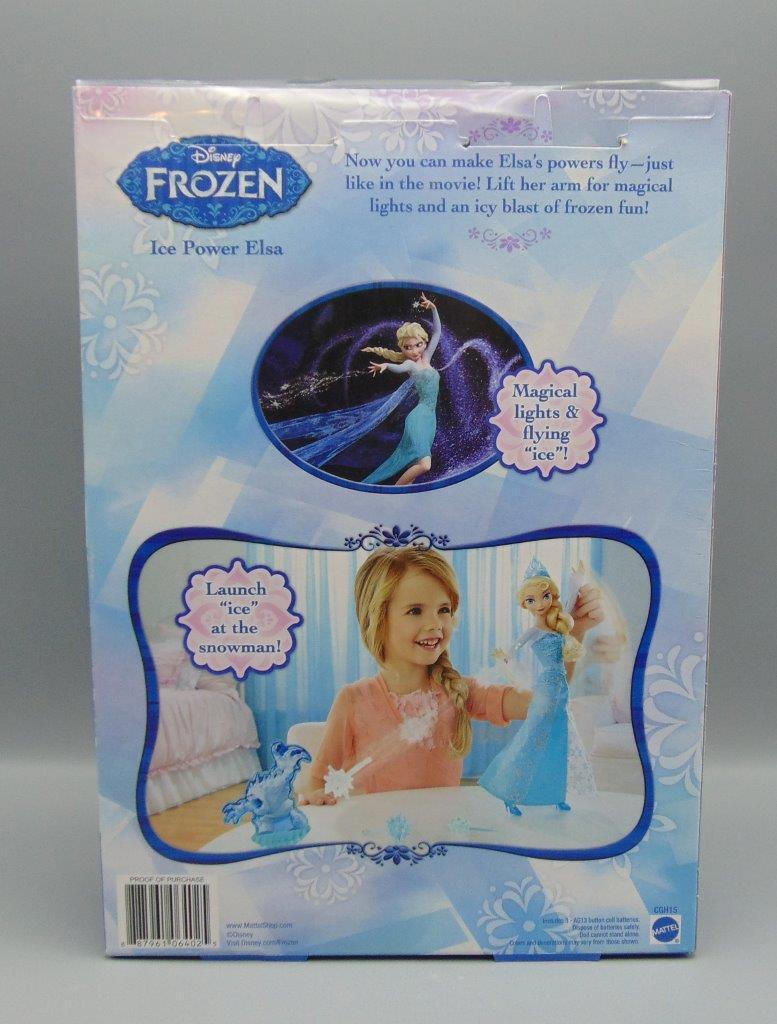 Disney Frozen Ice Power Princess Elsa 2014 Mattel New with damaged