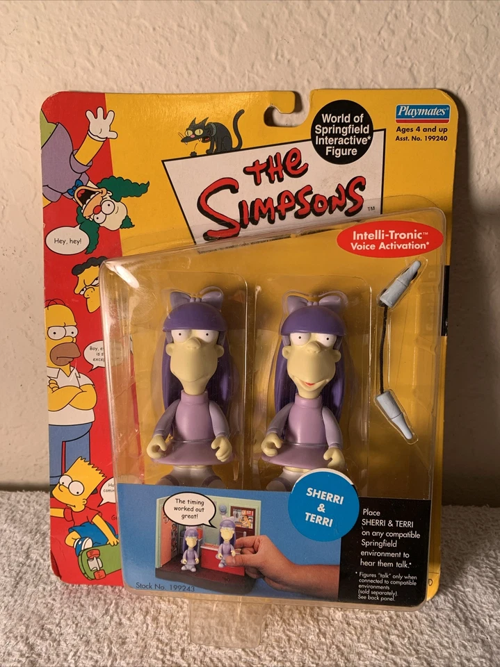Figura Interactiva Simpsons SHERRI & TERRI World o Springfield Serie-8 Playmate Foto 2 de 4