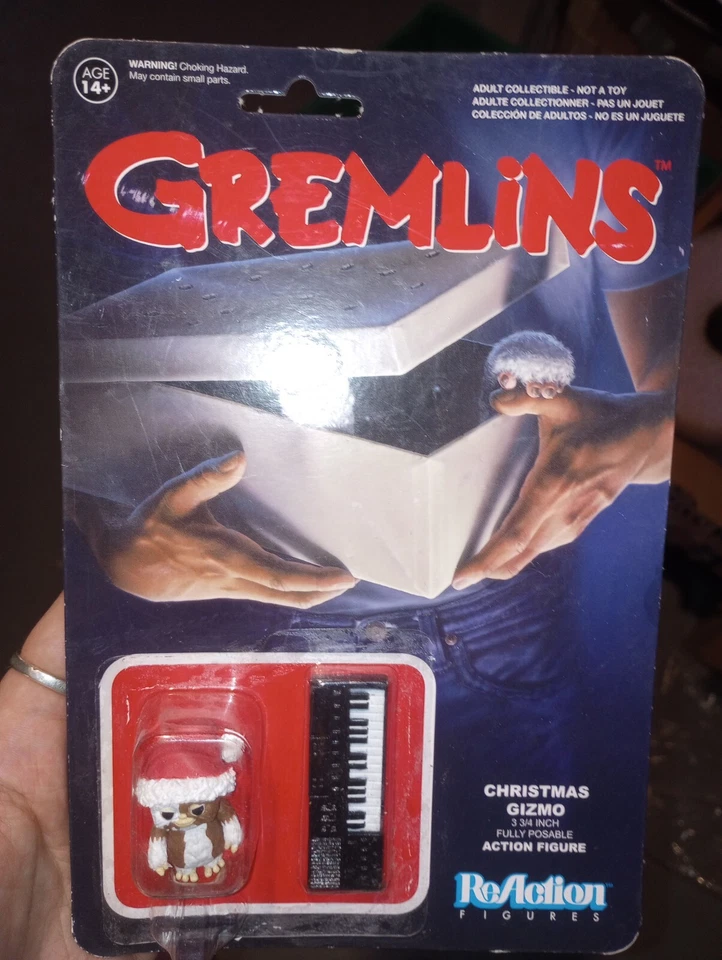 2015 Figuras de Reacción Gremlins con Piano Navidad Gizmo Figura de Acción ¡RARO! Foto 2 de 3
