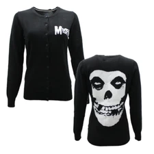 WOMENS MISFITS BLACK CARDIGAN
