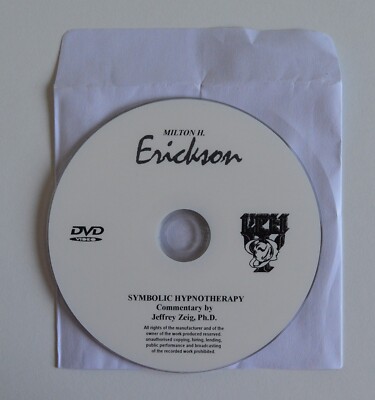 Symbolic Hynotherapy - Milton H. Erickson - Jeffrey K. Zeig, Ph.D. - NLP - DVD