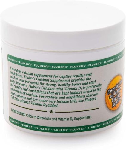 4 oz Fluker's Calcium Powder for Reptiles - Premium Reptile Calcium Powder with - Picture 2 of 11