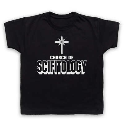 KIRCHE DER SCIFI-LIEBHABER PARODIE LUSTIGER WITZ KINDER KINDER T-SHIRT