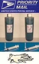 2/ 16oz pint 32oz quart black refill ink kit HP 564 564XL D5445 D5460 D5463
