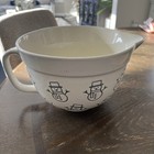 Large Batter Mixing Bowl The Bake Shop Christmas SNOWMEN 9" Pour Spout & Handle — photo 4