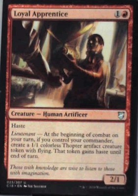 Loyal Apprentice - Commander 2018: #23, Magic: The Gathering Lp C355