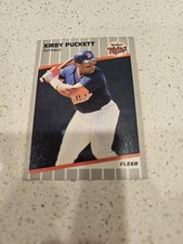 Kirby Puckett 1989 Fleer Baseball #124 Minnesota Twins Outfield HOF VG/EX