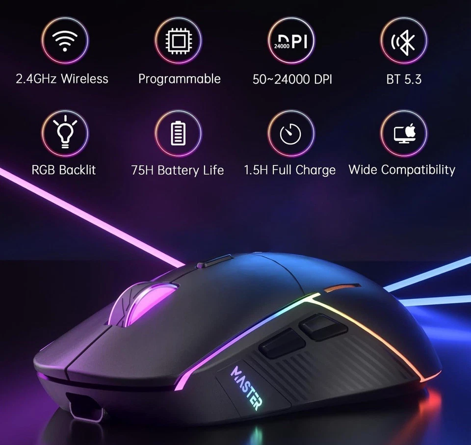 FFJ Wireless Gaming Mouse, - Image 2 of 3