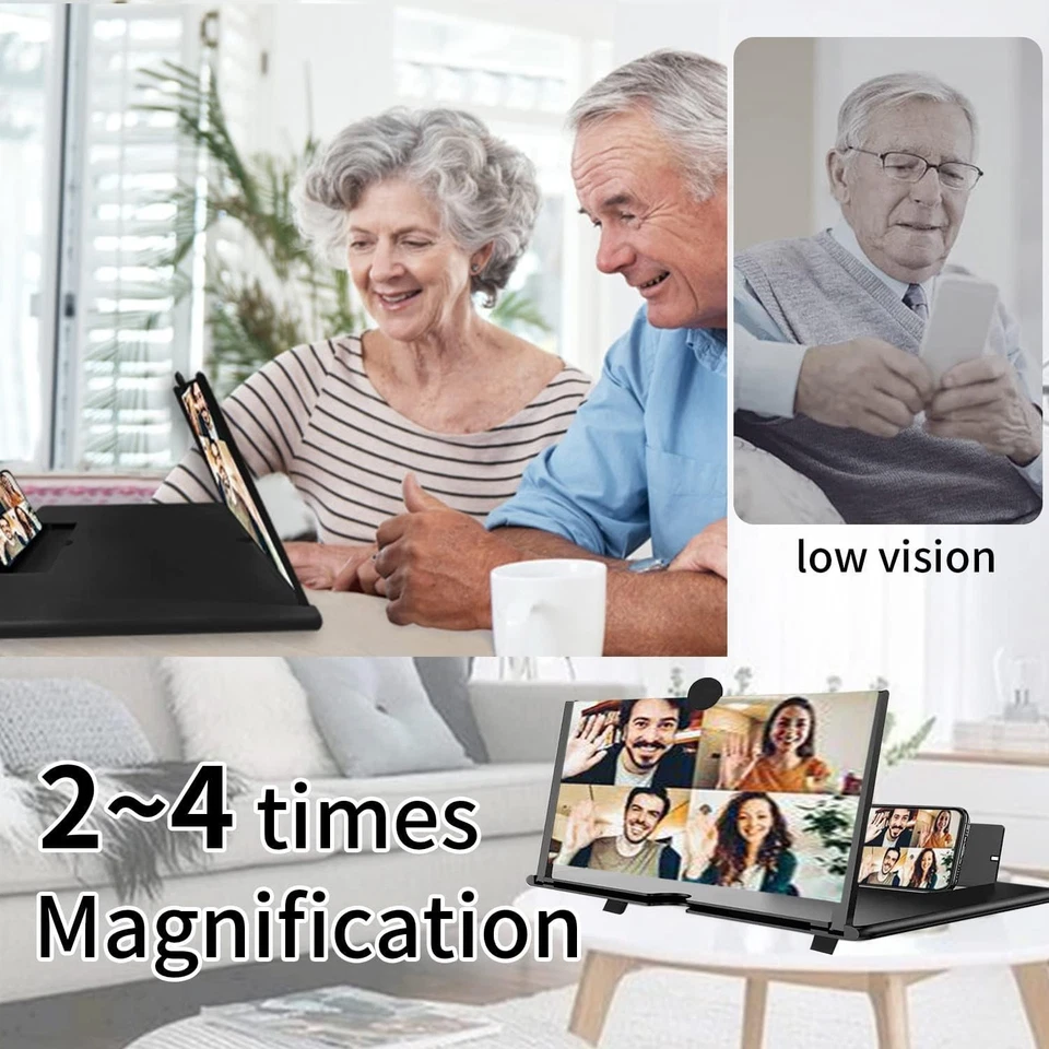 16 Inch Smartphone Screen Magnifier Foldable HD Amplifier Stand for Movies Ga... - Image 4 of 4