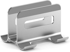Aluminum Vertical Laptop Stand for Desk, Auto-Locking Adjustable Dock T12-24