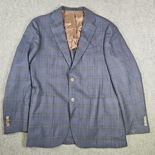 SUITSUPPLY 1H59A0 Pure Wool Plaid Blazer Jacket Men Size UK 44 EU 54 Drago
