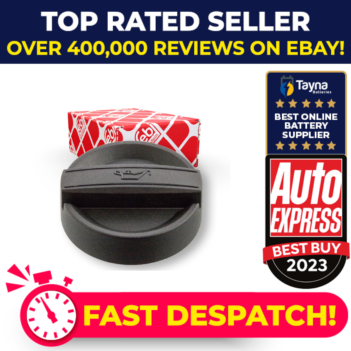 Oil Filler Cap fits BMW X3 E83, F25, G01 2006 on 11124737102 11127560481 Febi