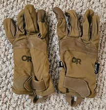Outdoor Research Full Finger Gloves Medium Brown Leather Polyester Lightweight