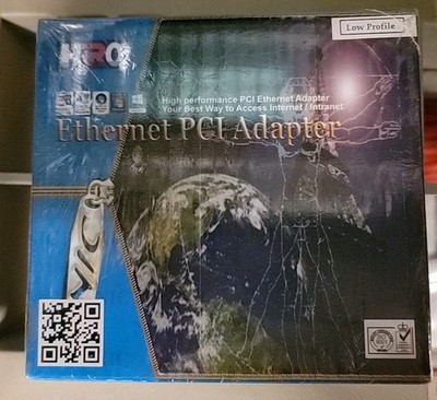 Hiro Gigabit Ethernet PCI Adapter H50070 Low profile 10/100/1000 Mbps New Sealed