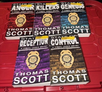 Lot Of 5 Thomas Scott Books State Of Anger Deception Killers Genesis Control