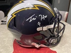 Tre Harris Autographed Full Size Replica Chargers Helmet