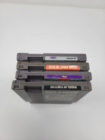 Lot of 4 Game Cartridges for the NES! Little Mermaid, Wheel Of Fortune, Top Gun