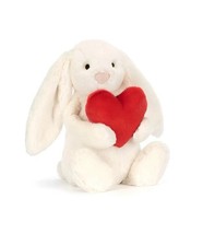 Jellycat Bashful Red Love Heart Bunny 31cm Plush Soft Toy BNWT-Dust Bag （UK）toys
