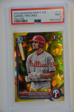 2022 Bowman Draft Sapphire Gabriel Rincones Yellow /99 BDC-142 PSA 9 Phillies