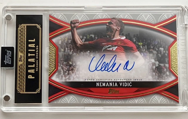 2025/26 Topps Palatial Manchester United - Nemanja Vidic - Stretford End Auto 5